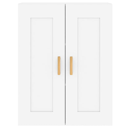 Armoires murales 2 pcs blanc bois d'ingénierie