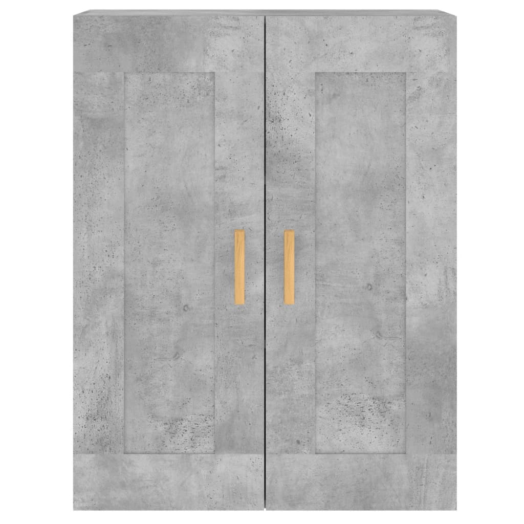 Armoires murales 2 pcs gris béton bois d'ingénierie