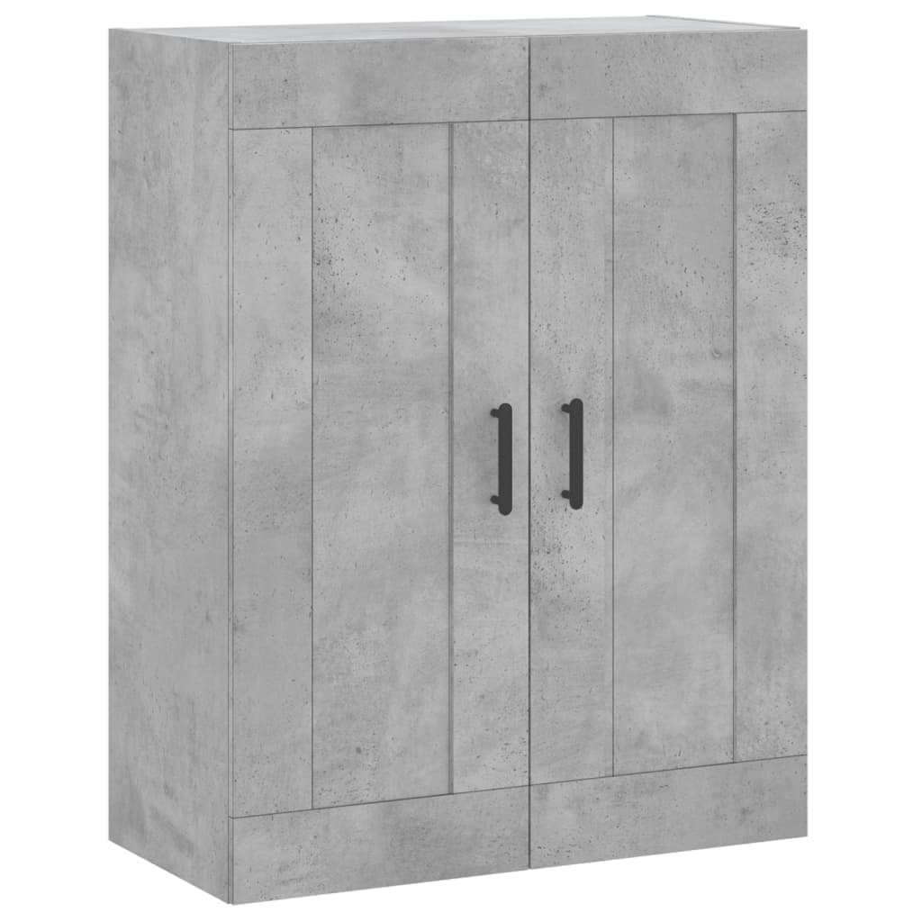 Armoires murales 2 pcs gris béton bois d'ingénierie