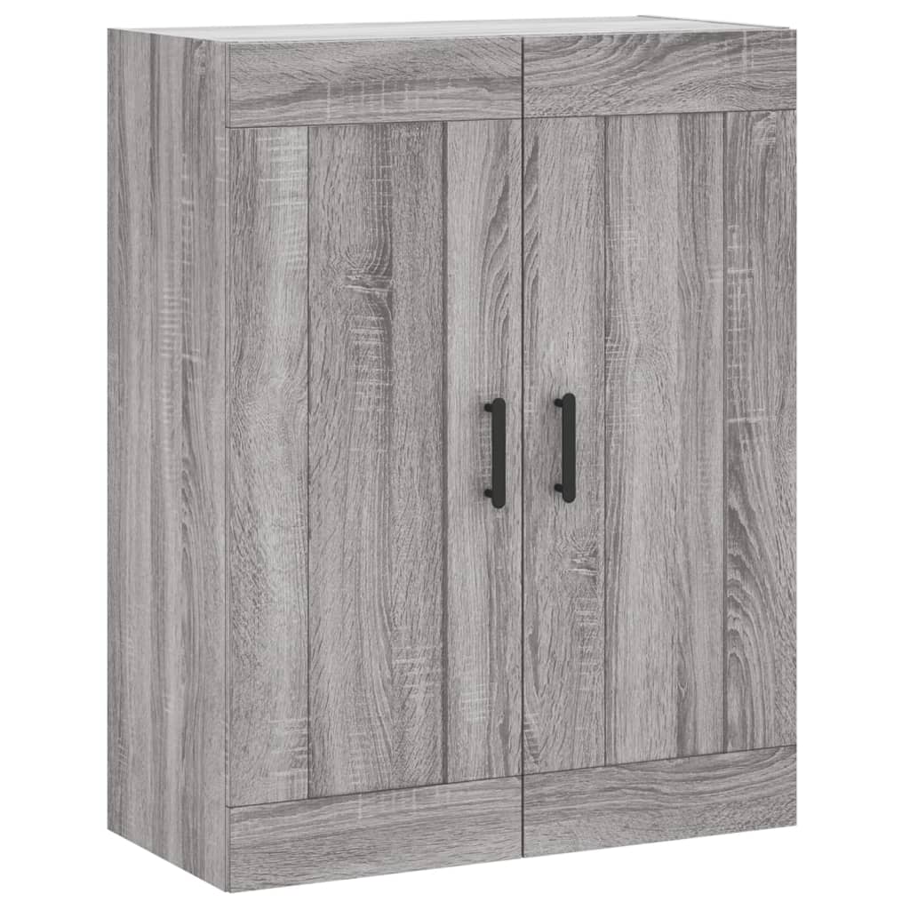 Armoires murales 2 pcs sonoma gris bois d'ingénierie