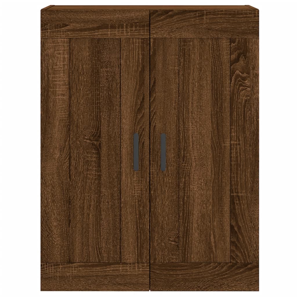 Armoires murales 2 pcs chêne marron bois d'ingénierie