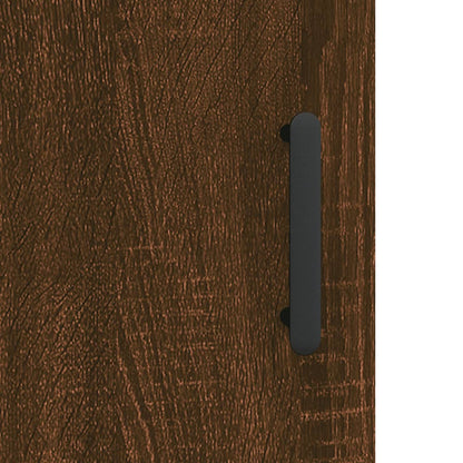 Armoires murales 2 pcs chêne marron bois d'ingénierie