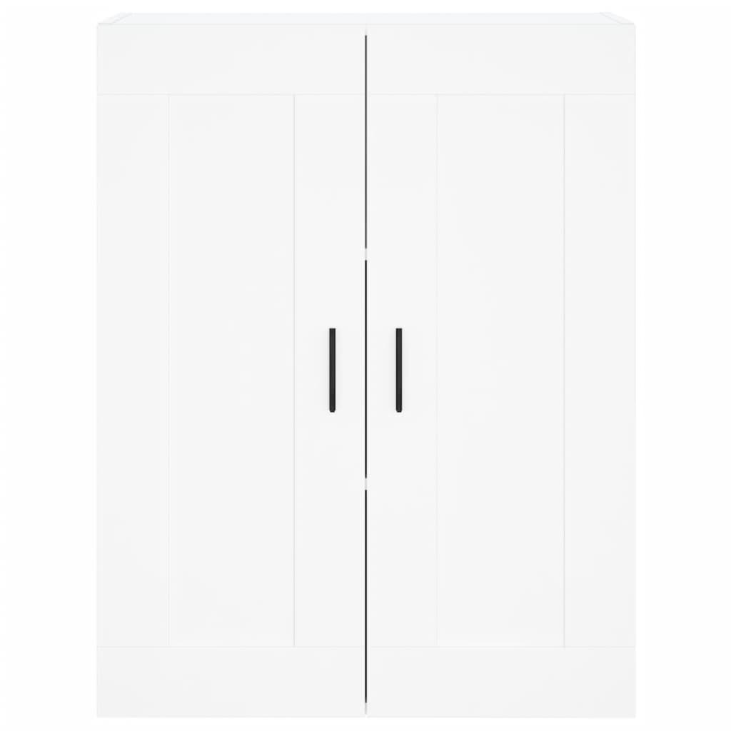 Armoires murales 2 pcs blanc bois d'ingénierie