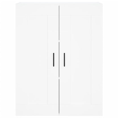 Armoires murales 2 pcs blanc bois d'ingénierie