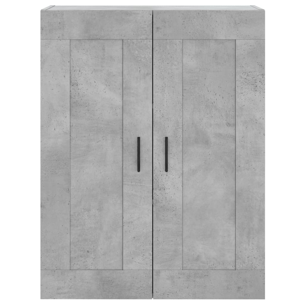 Armoires murales 2 pcs gris béton bois d'ingénierie