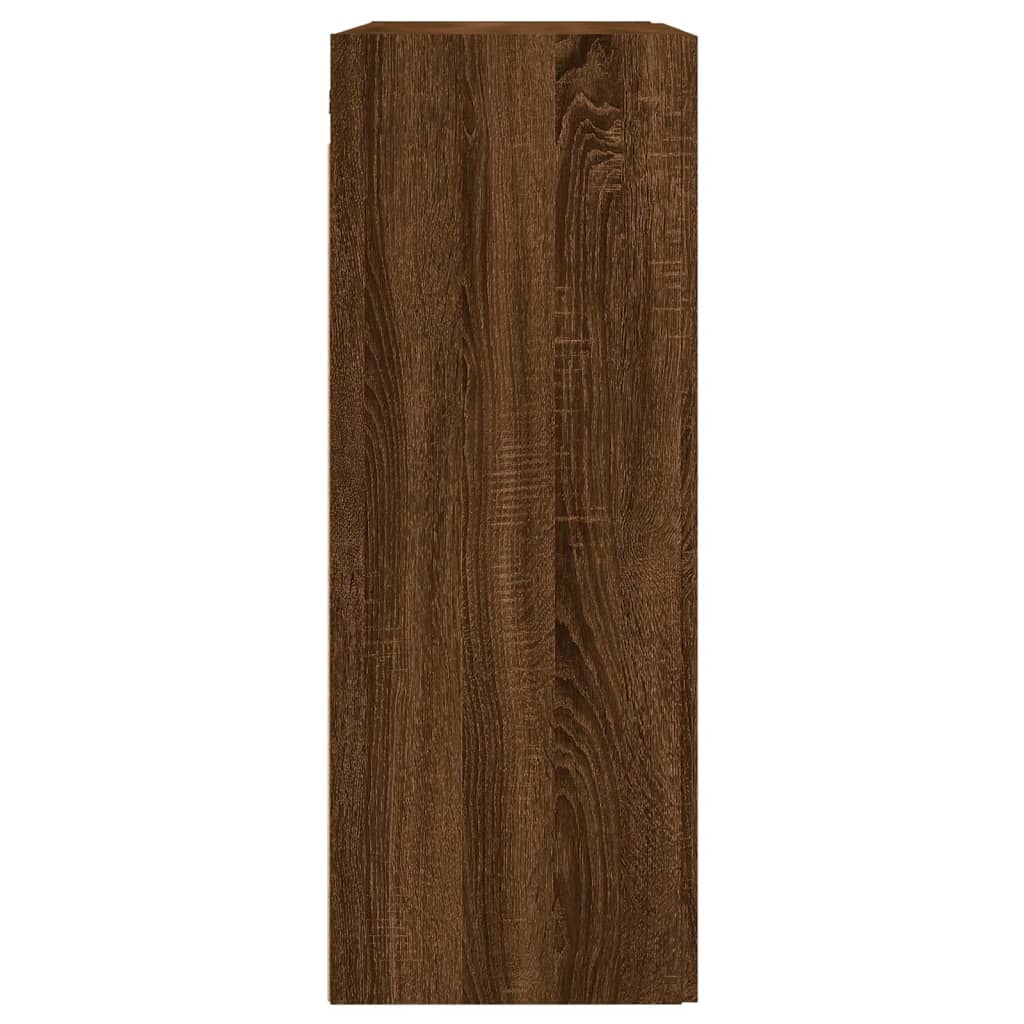 Armoires murales 2 pcs chêne marron bois d'ingénierie