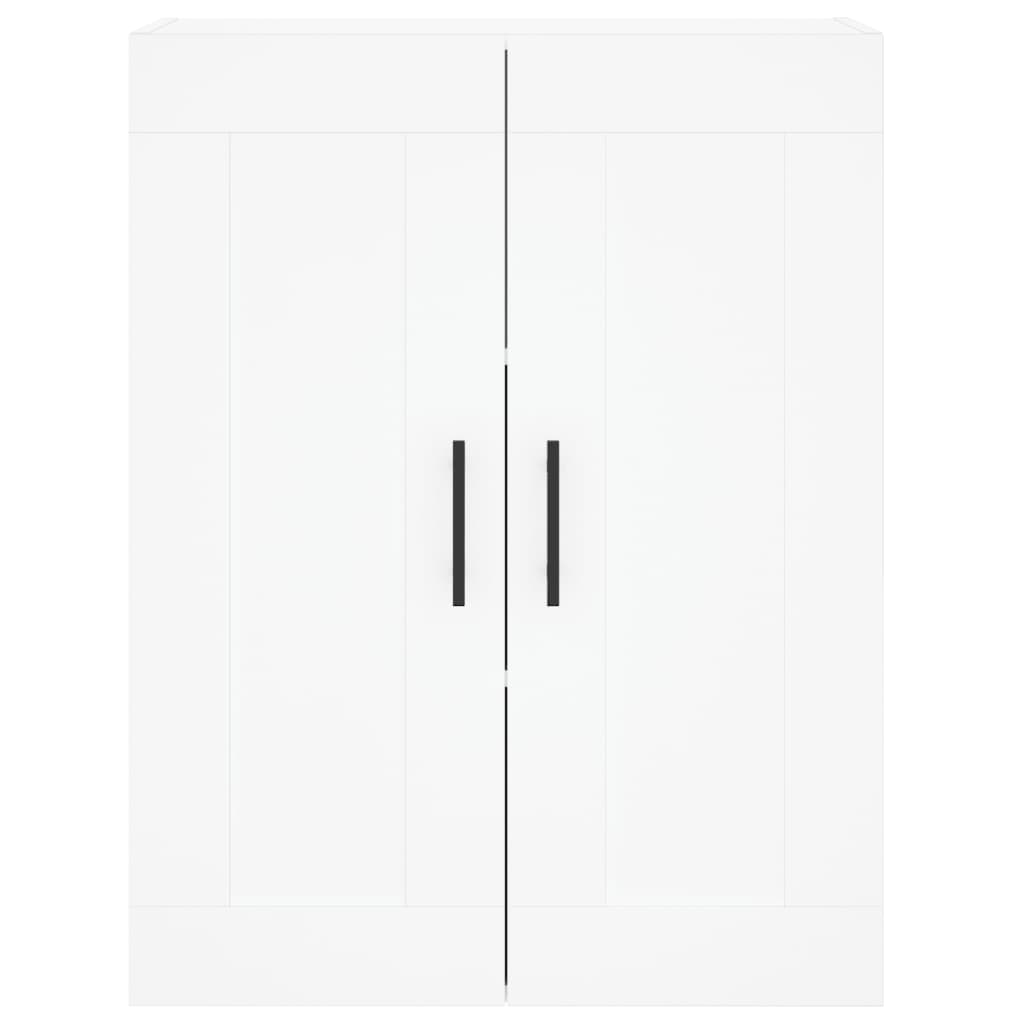 Armoires murales 2 pcs blanc bois d'ingénierie