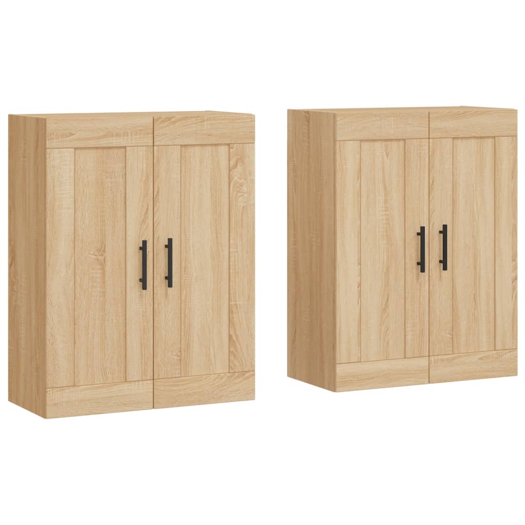 Armoires murales 2 pcs chêne sonoma bois d'ingénierie