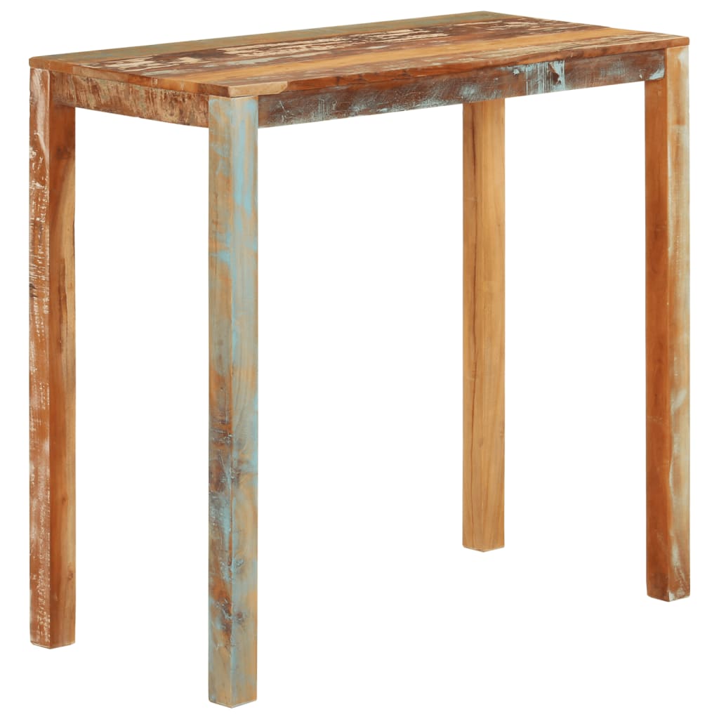 Table de bar 112x55x108 cm Bois massif de récupération