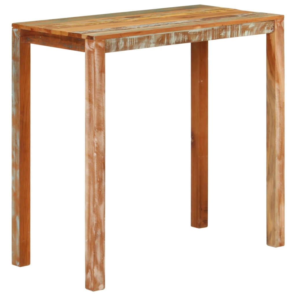 Table de bar 112x55x108 cm Bois massif de récupération