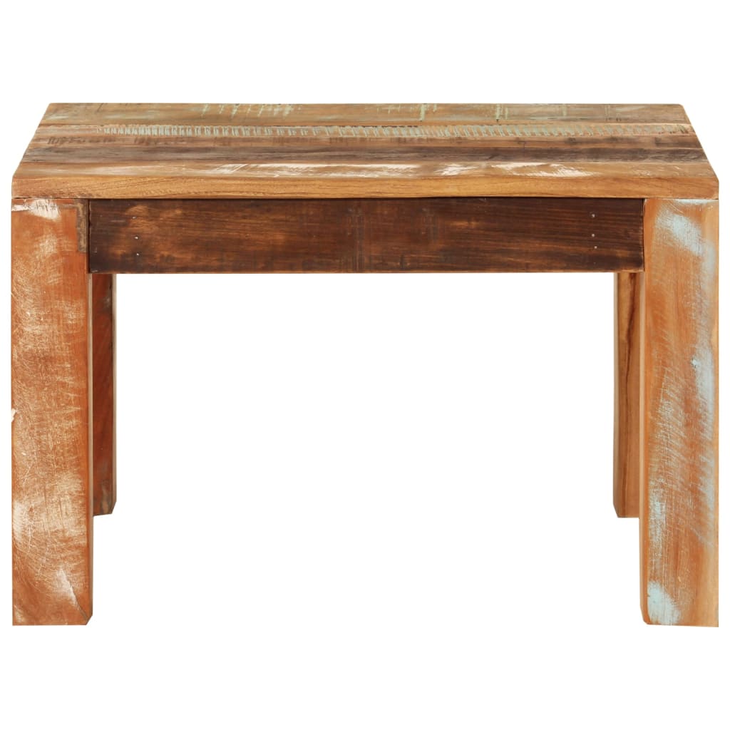 Table basse 55x55x35 cm Bois de récupération massif