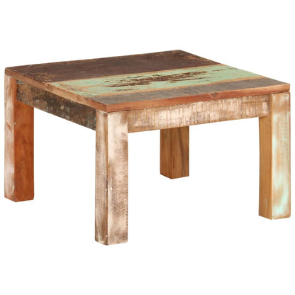 Table basse 55x55x35 cm Bois de récupération massif