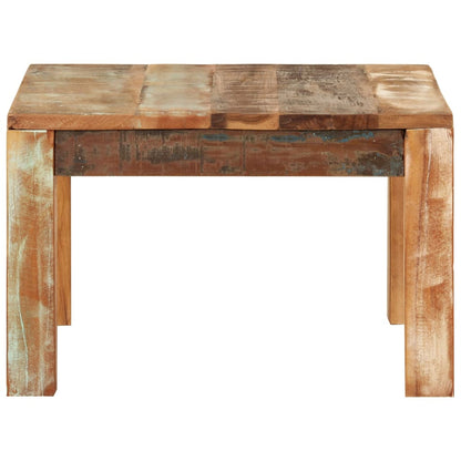 Table basse 55x55x35 cm Bois de récupération massif