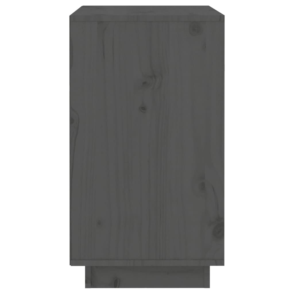 Armoire à vin Gris 55,5x34x61 cm Bois de pin massif