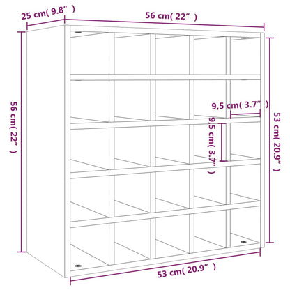 Armoire à vin 56x25x56 cm Bois de pin massif