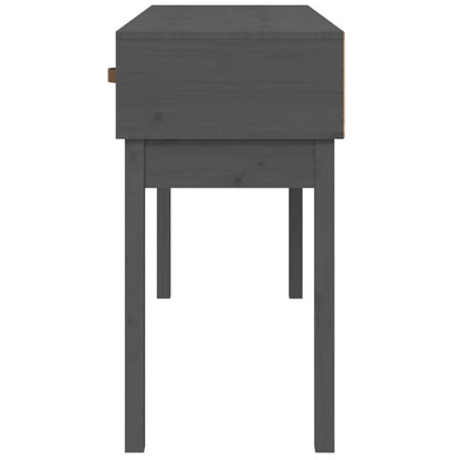 Table console Gris 114x40x75 cm Bois massif de pin