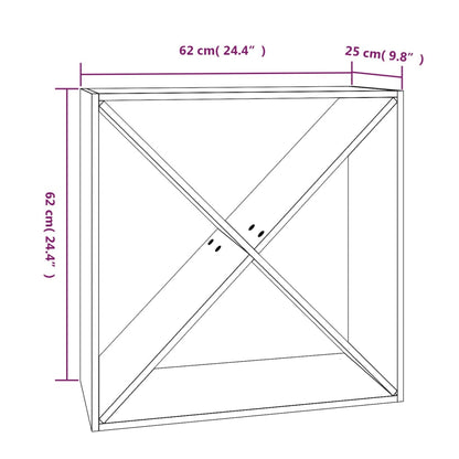 Armoire à vin 62x25x62 cm Bois de pin massif