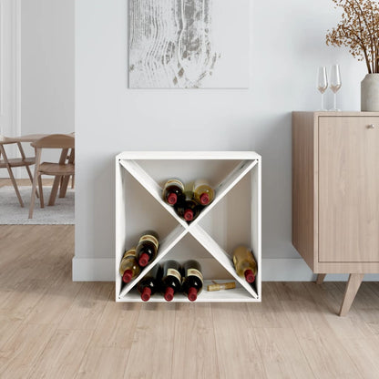 Armoire à vin Blanc 62x25x62 cm Bois de pin massif