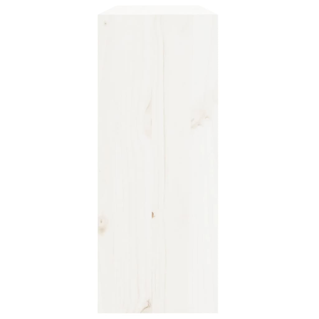 Armoire à vin Blanc 62x25x62 cm Bois de pin massif