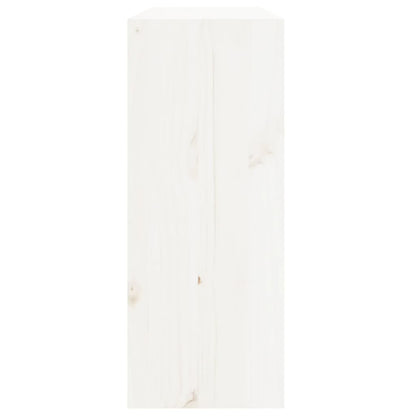 Armoire à vin Blanc 62x25x62 cm Bois de pin massif