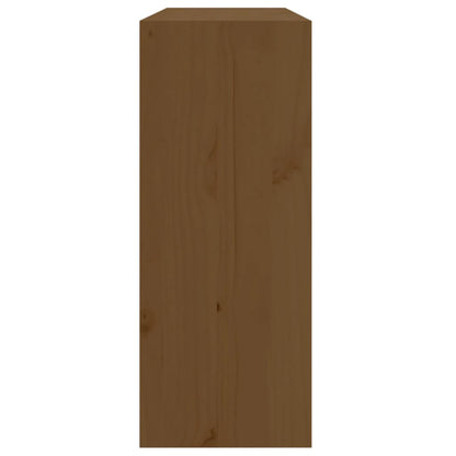 Armoire à vin Marron miel 62x25x62 cm Bois de pin massif