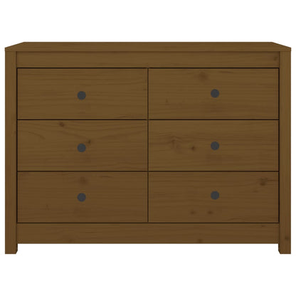 Armoire latérale Marron Miel 100x40x72 cm Bois de pin massif