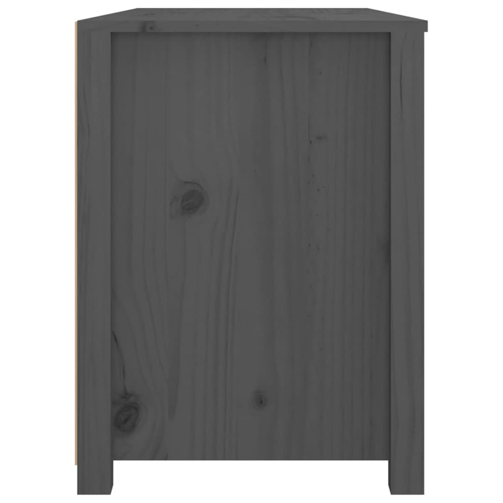 Armoire latérale Gris 100x40x54 cm Bois de pin massif