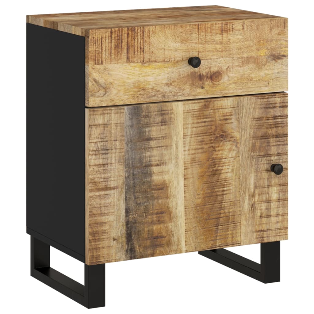 Table de chevet 50x33x60 cm Bois de manguier et d'ingénierie