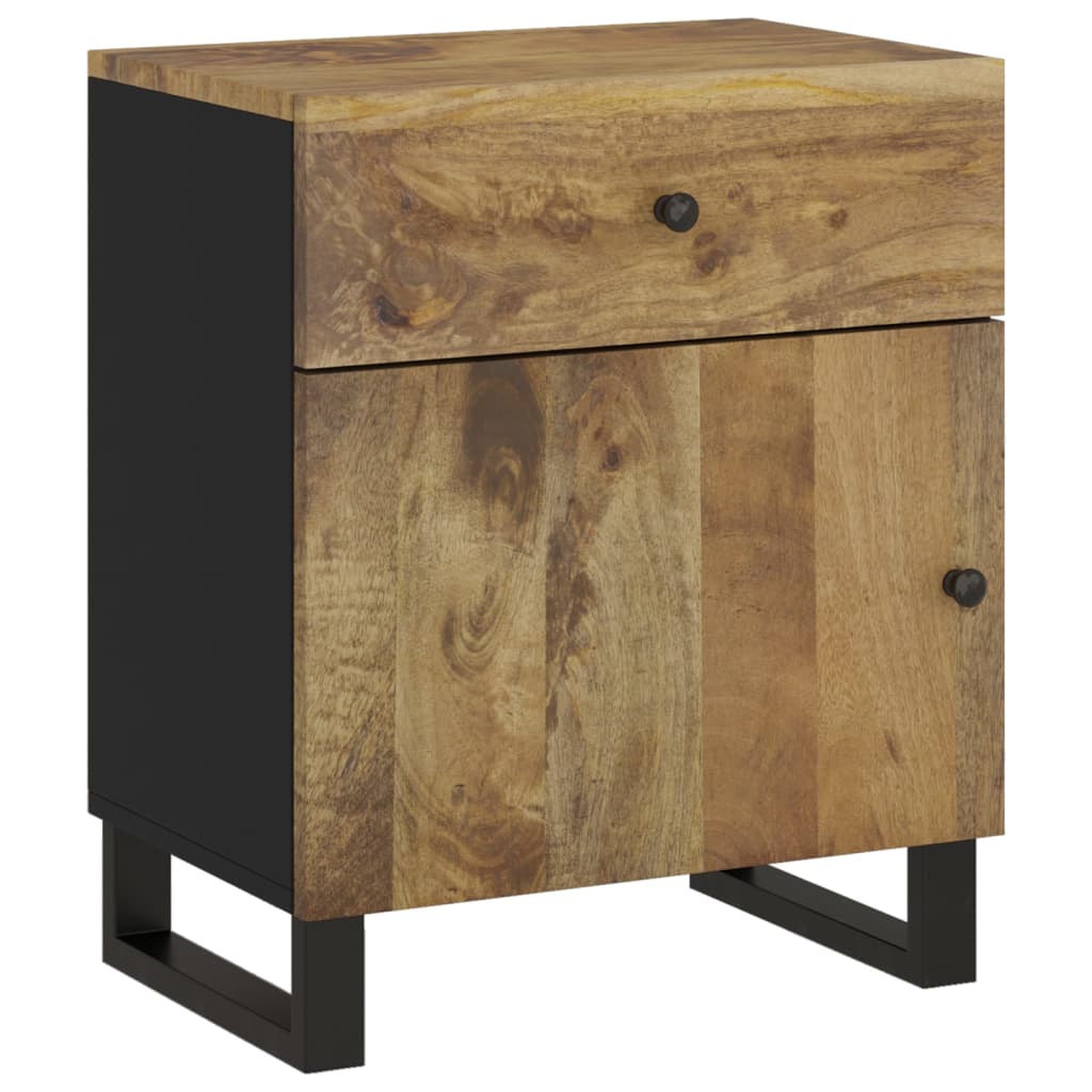 Table de chevet 50x33x60 cm Bois de manguier et d'ingénierie