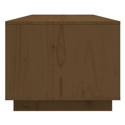 Table basse Marron miel 110x50x40 cm Bois massif de pin