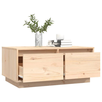 Table basse 80x50x35 cm Bois massif de pin