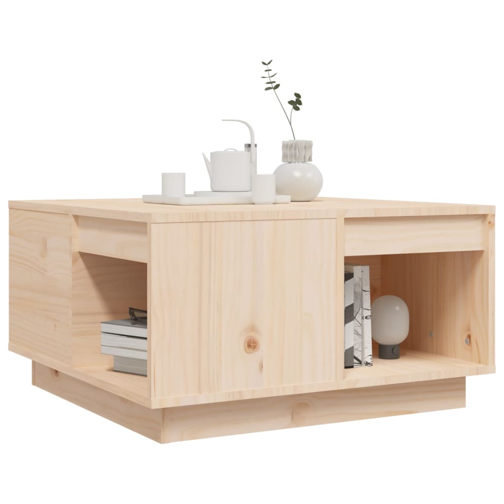 Table basse 60x61x32,5 cm Bois massif de pin