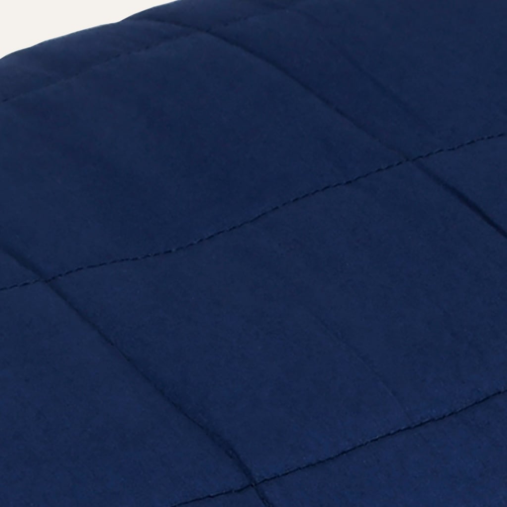 Couverture lestée Bleu 200x200 cm 13 kg Tissu