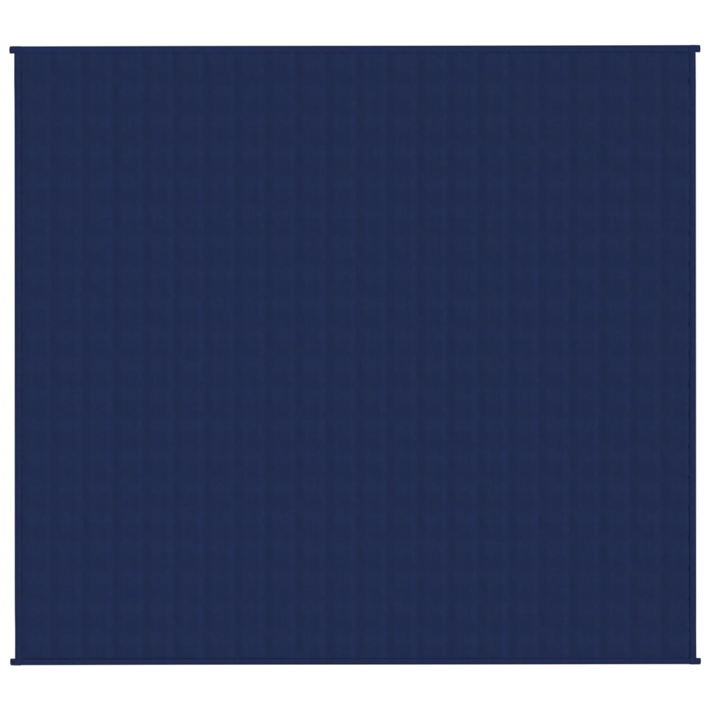 Couverture lestée Bleu 200x225 cm 13 kg Tissu