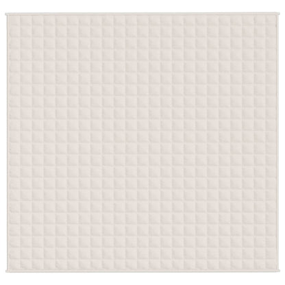 Couverture lestée Crème clair 220x235 cm 11 kg Tissu