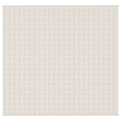 Couverture lestée Crème clair 220x235 cm 15 kg Tissu