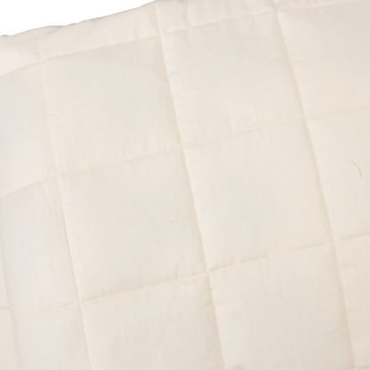 Couverture lestée Crème clair 220x235 cm 15 kg Tissu