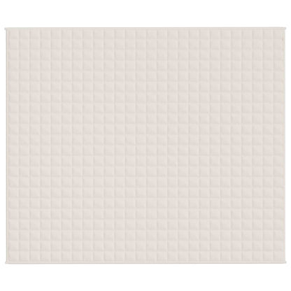 Couverture lestée Crème clair 220x260 cm 15 kg Tissu