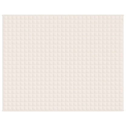 Couverture lestée Crème clair 235x290 cm 11 kg Tissu