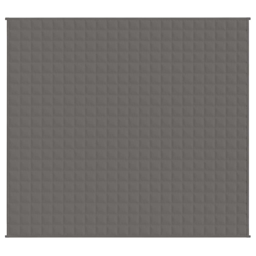 Couverture lestée Gris 200x225 cm 13 kg Tissu