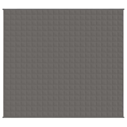 Couverture lestée Gris 200x225 cm 13 kg Tissu