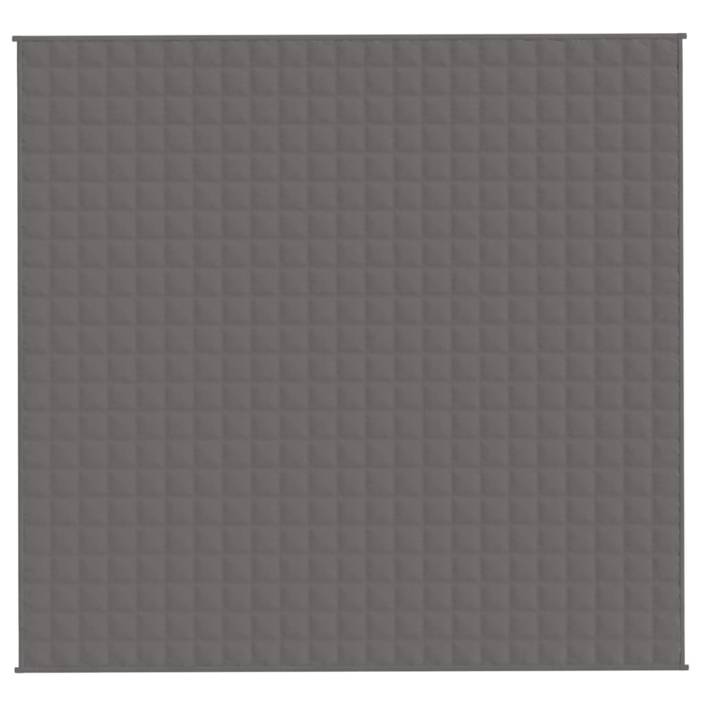 Couverture lestée Gris 220x235 cm 11 kg Tissu