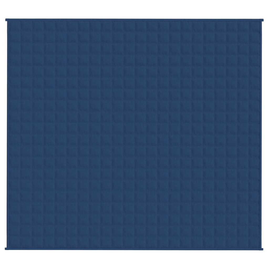 Couverture lestée Bleu 200x225 cm 13 kg Tissu