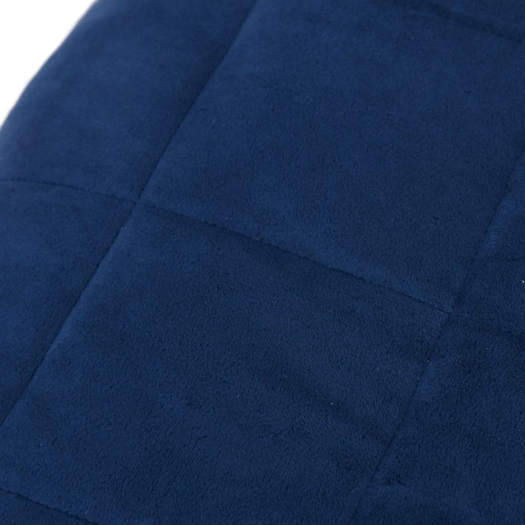 Couverture lestée Bleu 200x225 cm 13 kg Tissu