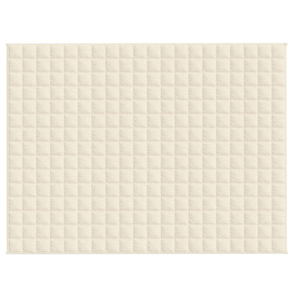 Couverture lestée Crème clair 150x200 cm 7 kg Tissu