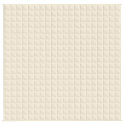 Couverture lestée Crème clair 200x200 cm 13 kg Tissu