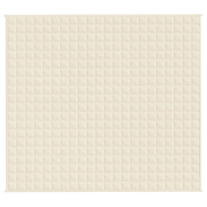 Couverture lestée Crème clair 200x225 cm 9 kg Tissu