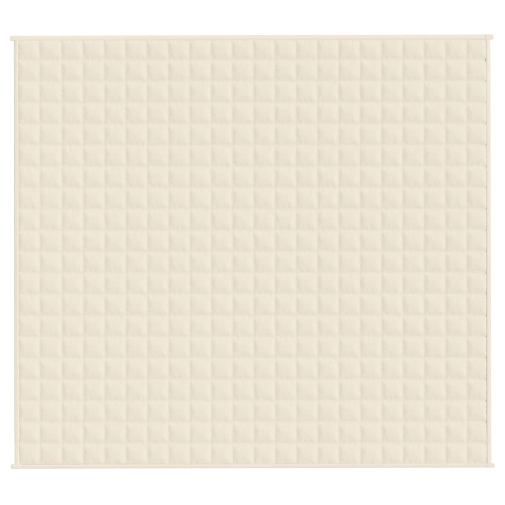 Couverture lestée Crème clair 200x225 cm 13 kg Tissu