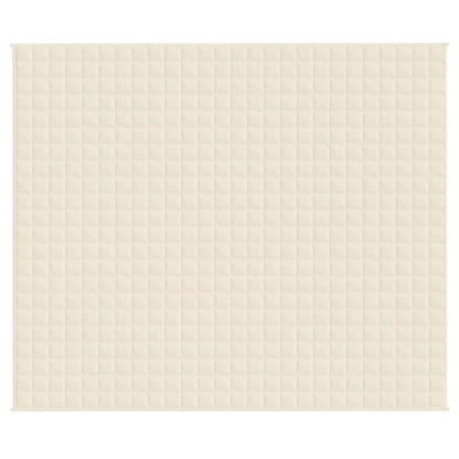 Couverture lestée Crème clair 220x260 cm 11 kg Tissu