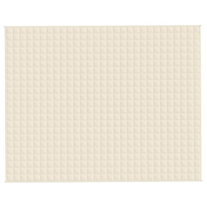 Couverture lestée Crème clair 235x290 cm 11 kg Tissu